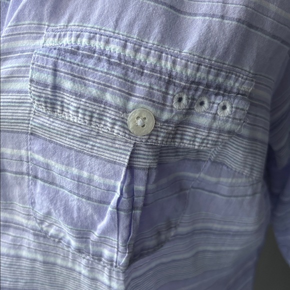 Women's Long Sleeve Striped Shirt - Picture 4 of 8